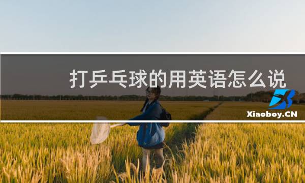 打乒乓球的用英语怎么说图片