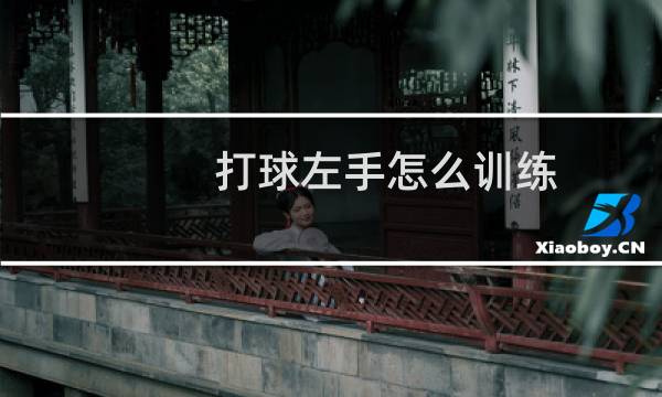 打球左手怎么训练图片