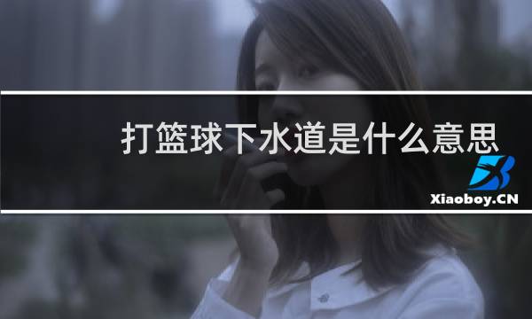 打篮球下水道是什么意思图片