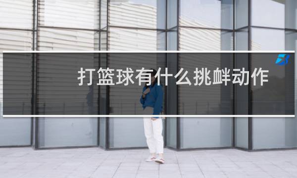 打篮球有什么挑衅动作图片