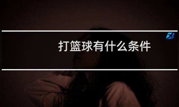 打篮球有什么条件图片