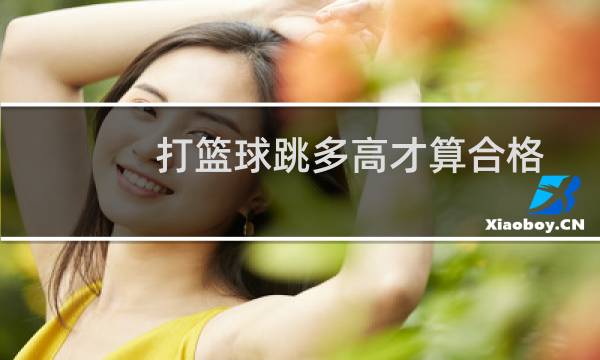 打篮球跳多高才算合格图片