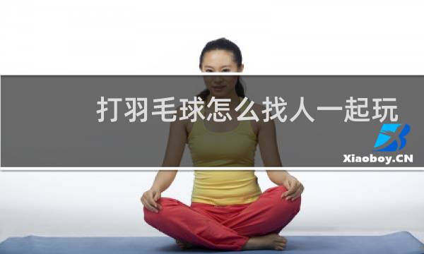 打羽毛球怎么找人一起玩图片