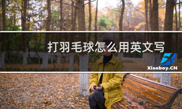 打羽毛球怎么用英文写图片