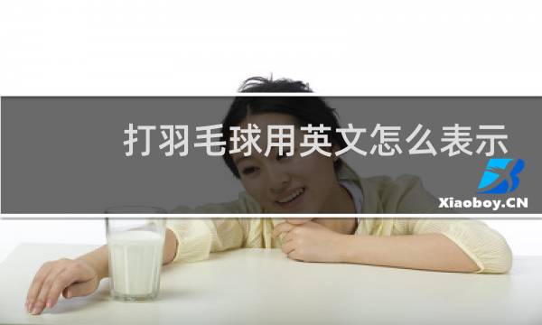 打羽毛球用英文怎么表示图片