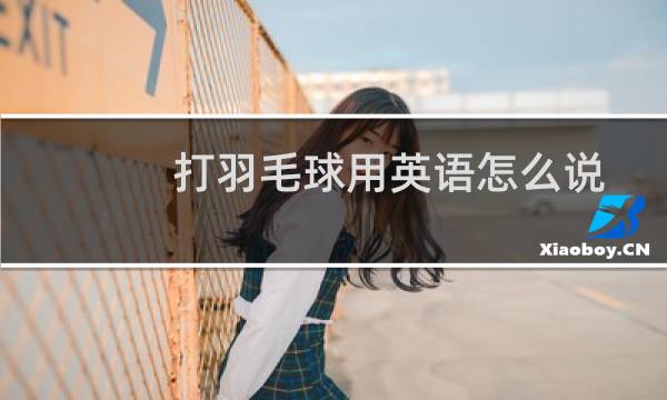 打羽毛球用英语怎么说图片
