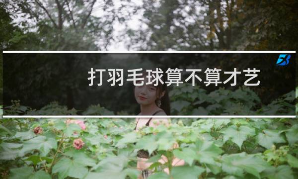 打羽毛球算不算才艺图片