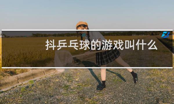 抖乒乓球的游戏叫什么图片