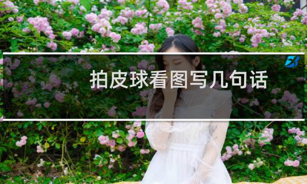 拍皮球看图写几句话图片