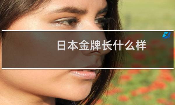 日本金牌长什么样图片