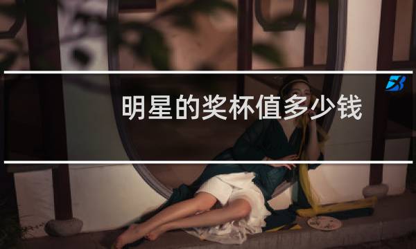 明星的奖杯值多少钱图片