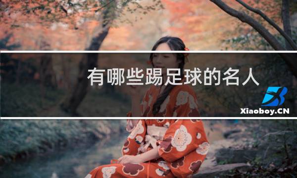有哪些踢足球的名人图片