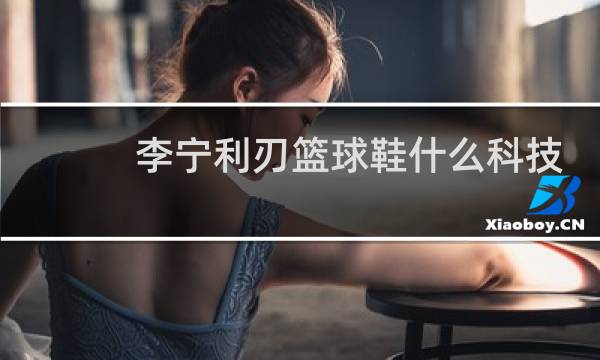 李宁利刃篮球鞋什么科技图片
