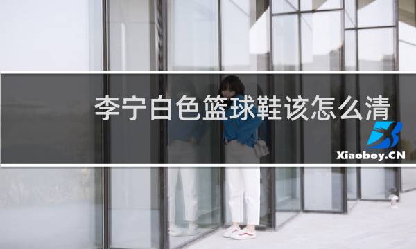 李宁白色篮球鞋该怎么清洗图片