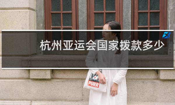 杭州亚运会国家拨款多少图片