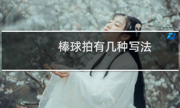 棒球拍有几种写法图片