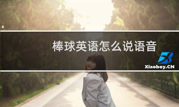 棒球英语怎么说语音图片
