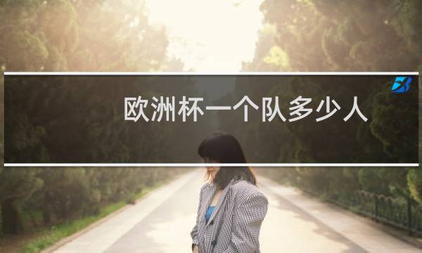 欧洲杯一个队多少人图片