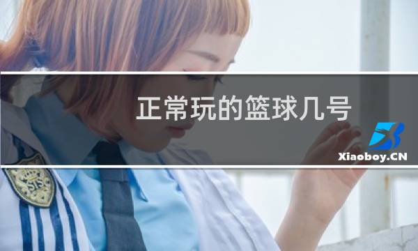 正常玩的篮球几号图片