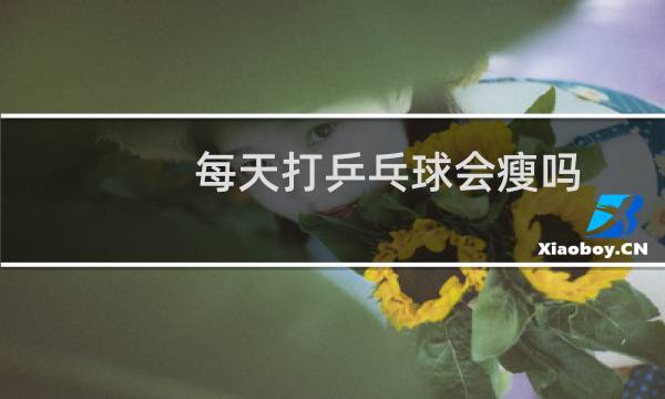 每天打乒乓球会瘦吗图片