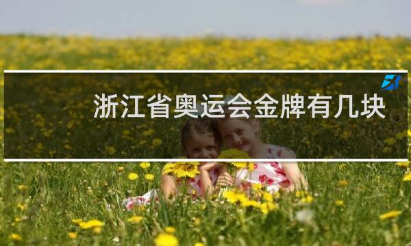 浙江省奥运会金牌有几块图片