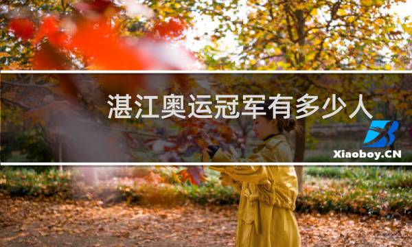湛江奥运冠军有多少人图片