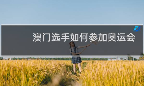 澳门选手如何参加奥运会图片