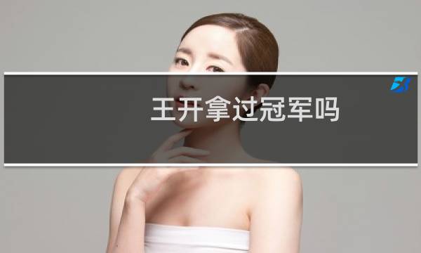 王开拿过冠军吗图片