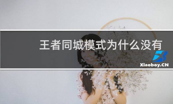王者同城模式为什么没有图片