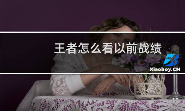 王者怎么看以前战绩图片