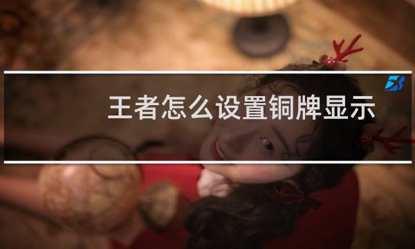 王者怎么设置铜牌显示图片