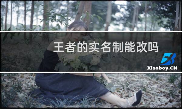 王者的实名制能改吗图片