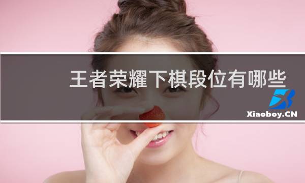 王者荣耀下棋段位有哪些图片