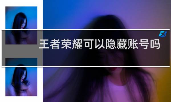 王者荣耀可以隐藏账号吗图片