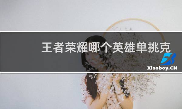 王者荣耀哪个英雄单挑克制狄仁杰图片