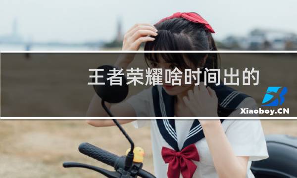 王者荣耀啥时间出的图片