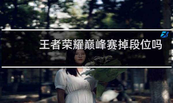 王者荣耀巅峰赛掉段位吗图片