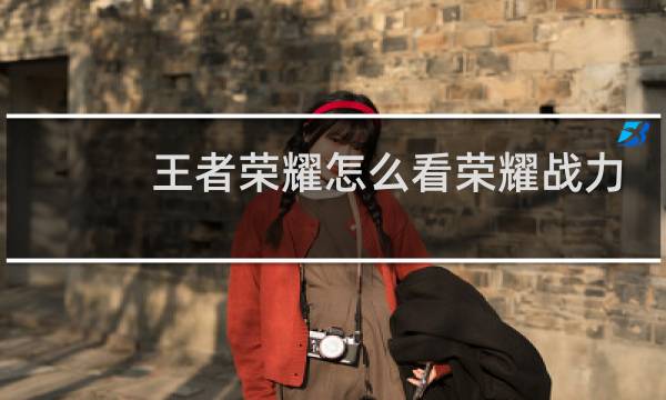 王者荣耀怎么看荣耀战力明细图片