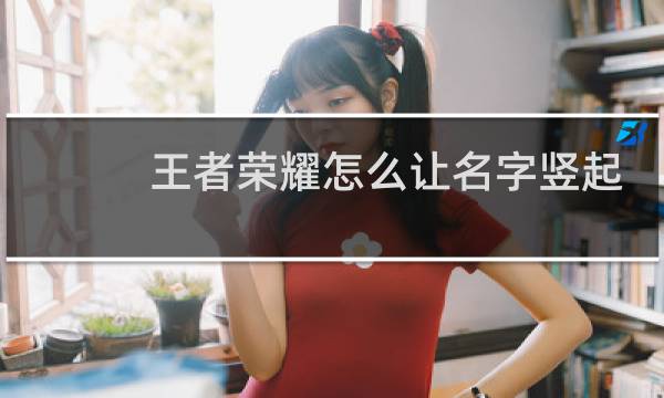 王者荣耀怎么让名字竖起图片