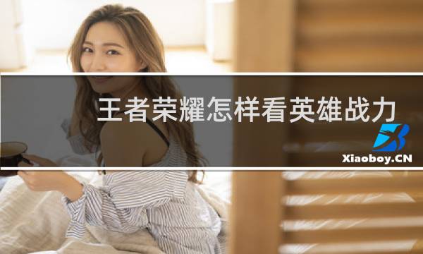 王者荣耀怎样看英雄战力图片