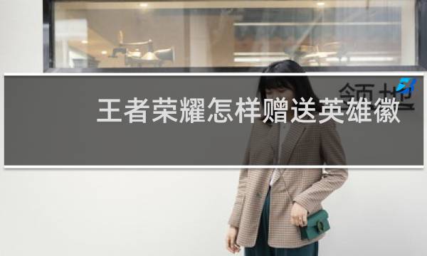 王者荣耀怎样赠送英雄徽章图片