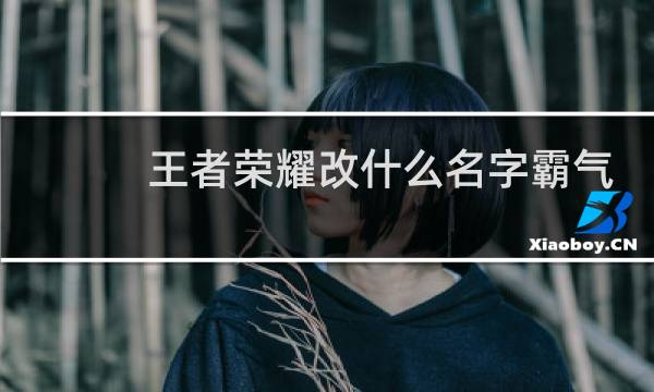 王者荣耀改什么名字霸气有符号的图片