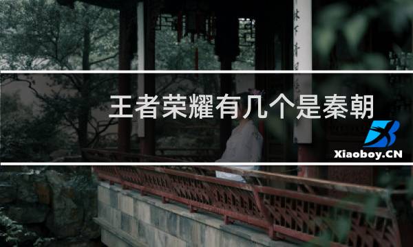 王者荣耀有几个是秦朝图片