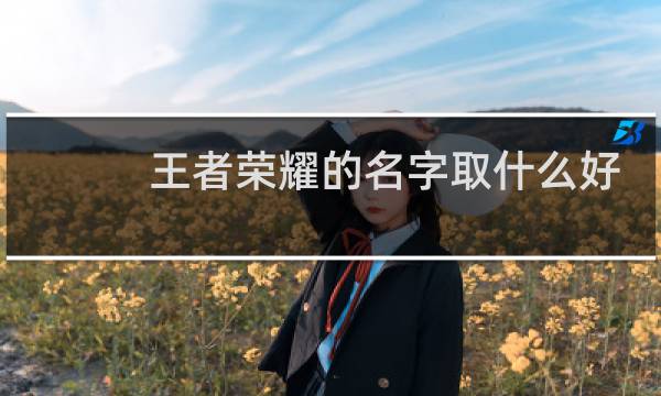 王者荣耀的名字取什么好图片