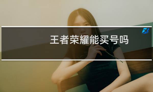 王者荣耀能买号吗图片
