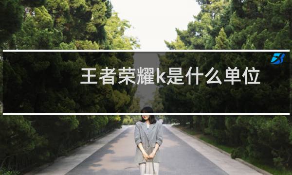 王者荣耀k是什么单位图片