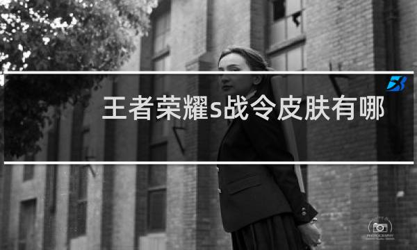 王者荣耀s战令皮肤有哪些图片