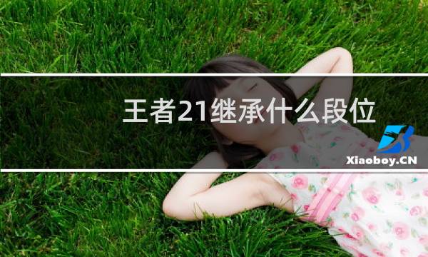 王者21继承什么段位图片