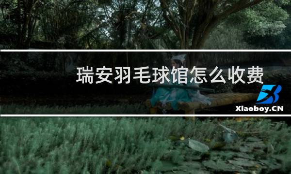 瑞安羽毛球馆怎么收费图片