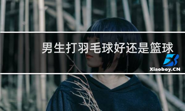 男生打羽毛球好还是篮球好图片
